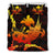 Papua New Guinea Polynesian Bedding Set - Swordfish With Hibiscus - Polynesian Pride