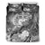 Custom Personalised Samoa Bedding Set- Humpback Whale with Tropical Flowers (White) - Polynesian Pride