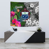Samoa Tapestry - Turtle Plumeria Banana Leaf - Polynesian Pride