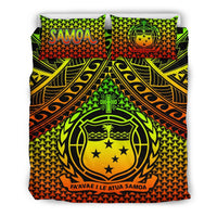 Polynesian Samoa Bedding Set - Reggae Vintage Polynesian Patterns - Polynesian Pride
