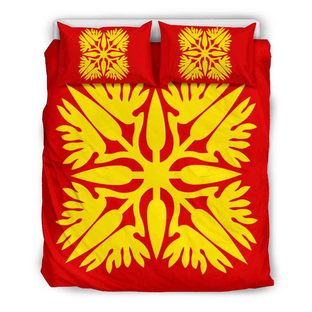 Hawaiian Bedding Set Royal Pattern - Royal - A3 Style Royal - Polynesian Pride