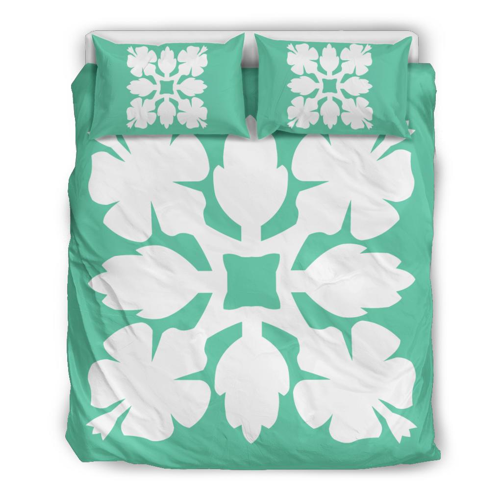 Hawaiian Bedding Set Royal Pattern - Seafoarm- C1 Style Seafoarm - Polynesian Pride