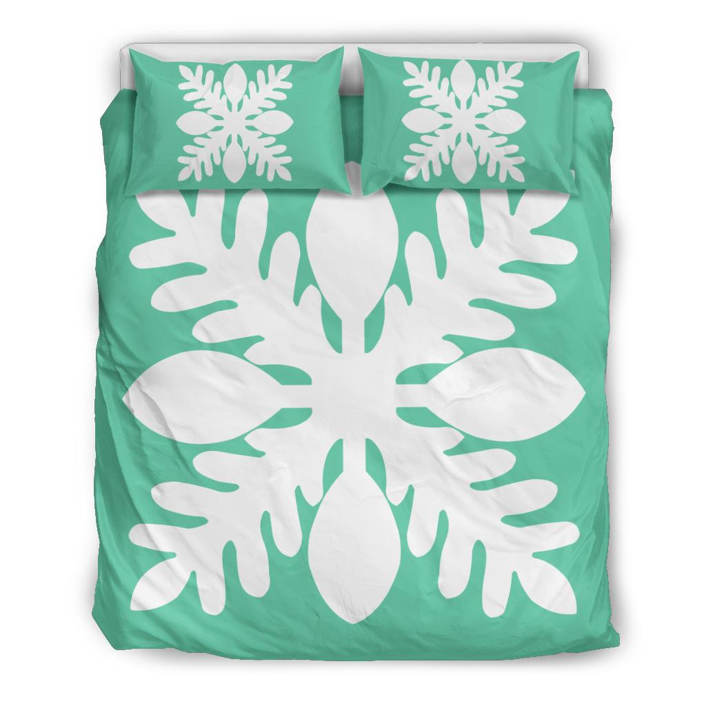 Hawaiian Royal Pattern Bedding Set - Seafoarm - D1 Style Seafoarm - Polynesian Pride