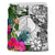 Yap Bedding Set White - Turtle Plumeria Banana Leaf - Polynesian Pride