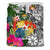 Tonga Bedding Set White - Turtle Plumeria Banana Leaf White - Polynesian Pride