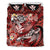 Kanaka Maoli (Hawaiian) Bedding Set - Waves Polynesian Turtle Hibiscus (Red) Red - Polynesian Pride