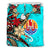 Tahiti Bedding Set - Tribal Flower With Special Turtles Blue Color - Polynesian Pride