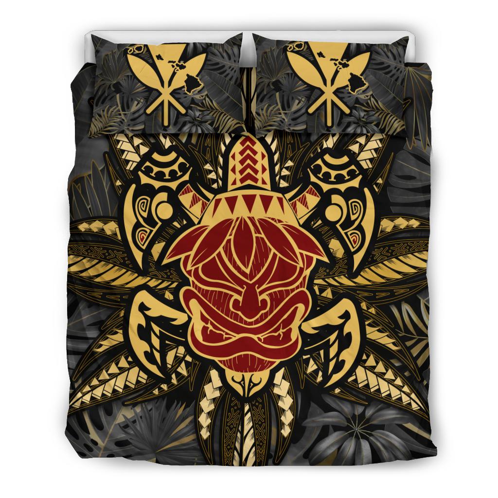 Hawaii Turtle Polynesian Tropical Gold Bedding Set - Alone Style - AH Gold - Polynesian Pride