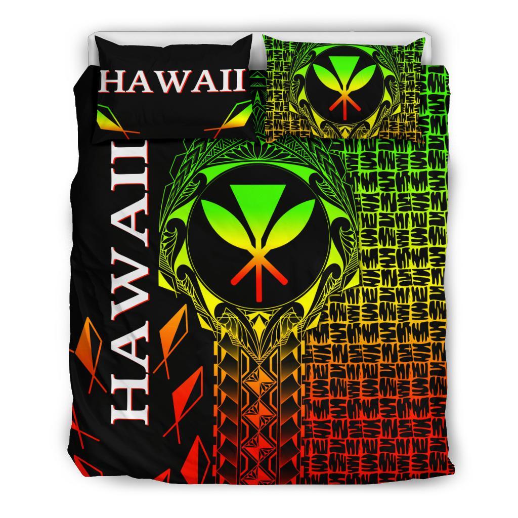Hawaii Bedding Set - Kanaka Maoli Rocket Style (Reggae) - Polynesian Pride