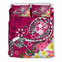 Tonga Bedding Set - Turtle Plumeria (Pink) - Polynesian Pride