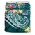 Fiji Polynesian Bedding Set - Summer Plumeria (Turquoise) - Polynesian Pride