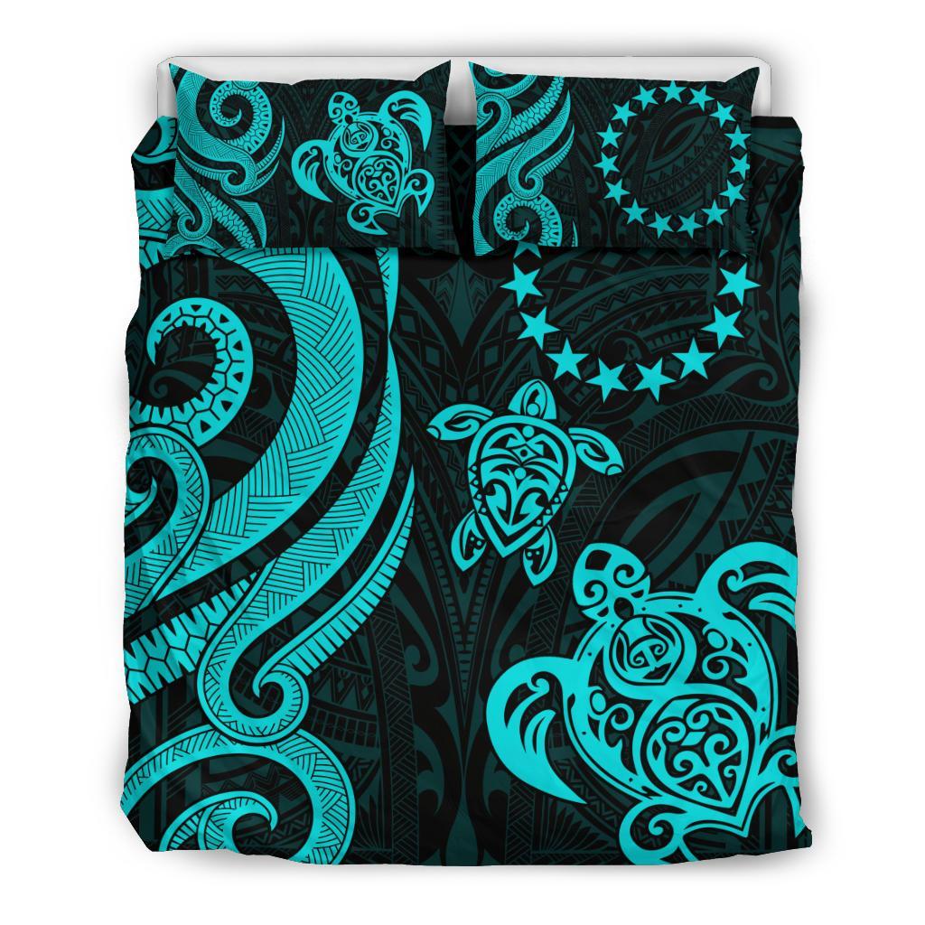 Cook Islands Bedding Set - Turquoise Tentacle Turtle - Polynesian Pride