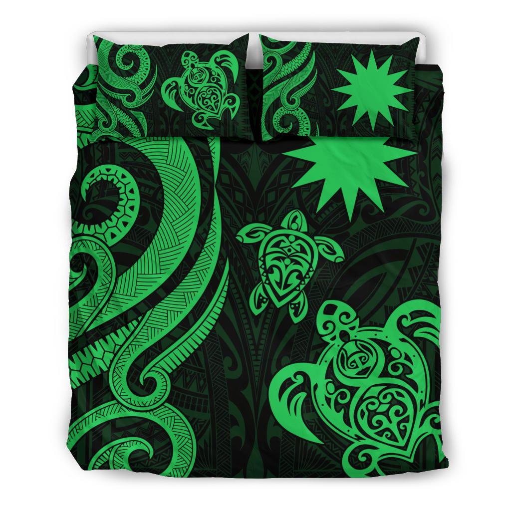 Nauru Bedding Set - Green Tentacle Turtle - Polynesian Pride
