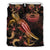 American Samoa Polynesian Bedding Set - Turtle With Blooming Hibiscus Gold - Polynesian Pride