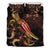 FiJi Polynesian Bedding Set - Turtle With Blooming Hibiscus Gold - Polynesian Pride