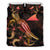 Tokelau Polynesian Bedding Set - Turtle With Blooming Hibiscus Gold - Polynesian Pride