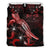 FiJi Polynesian Bedding Set - Turtle With Blooming Hibiscus Red - Polynesian Pride