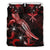 Hawaii Polynesian Bedding Set - Turtle With Blooming Hibiscus Red - Polynesian Pride