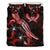 Pohnpei Polynesian Bedding Set - Turtle With Blooming Hibiscus Red - Polynesian Pride