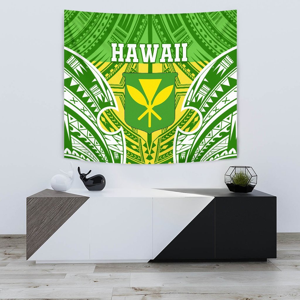 Hawaii Polynesian Tapestry - Hawaiian Pattern With Seal - Polynesian Pride