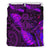 Aotearoa Maori Bedding Set Silver Fern Koru Vibes Purple - Polynesian Pride