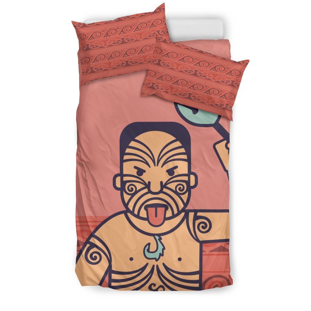 New Zealand Maori Man Bedding Set - Polynesian Pride