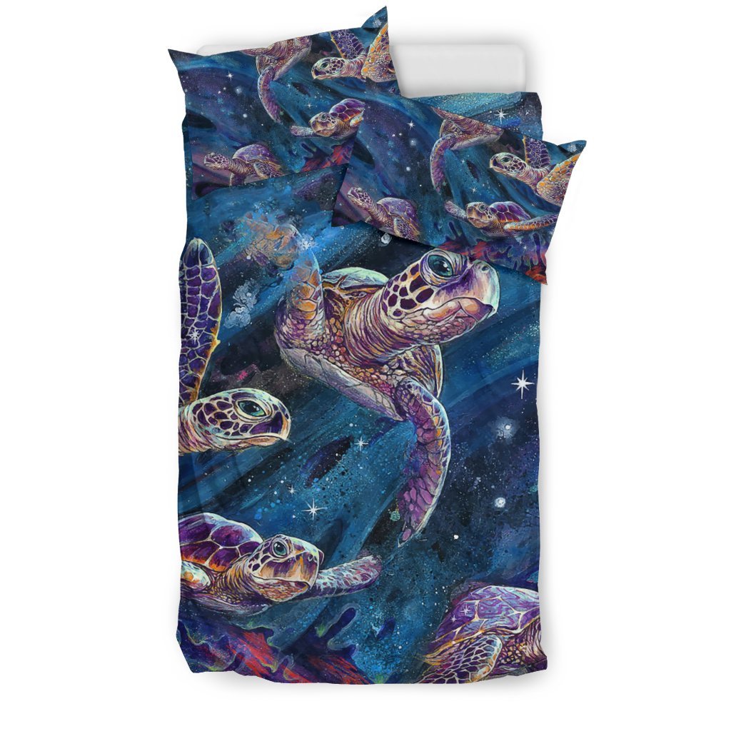 Hawaii Duvet Cover Set - Sea Turtle Pattern - Polynesian Pride