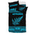 Aotearoa New Zealand Maori Bedding Set Silver Fern - Blue - Polynesian Pride