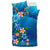 Hawaiian Tuttle And Plumeria Flower In The Sea Polynesian Bedding Set - Polynesian Pride