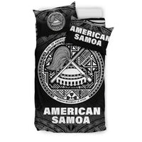 American Samoa Duvet Cover Set - Black Fog Style - Polynesian Pride