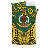 Vanuatu Duvet Cover Set - Vanuatu Coat Of Arms Premium - Polynesian Pride