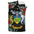 Solomon Islands Duvet Cover Set - Solomon Coat Of Arms Hibiscus - Polynesian Pride