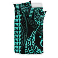 Hawaiian Map Polynesian Bedding Set Turquoise - Polynesian Pride