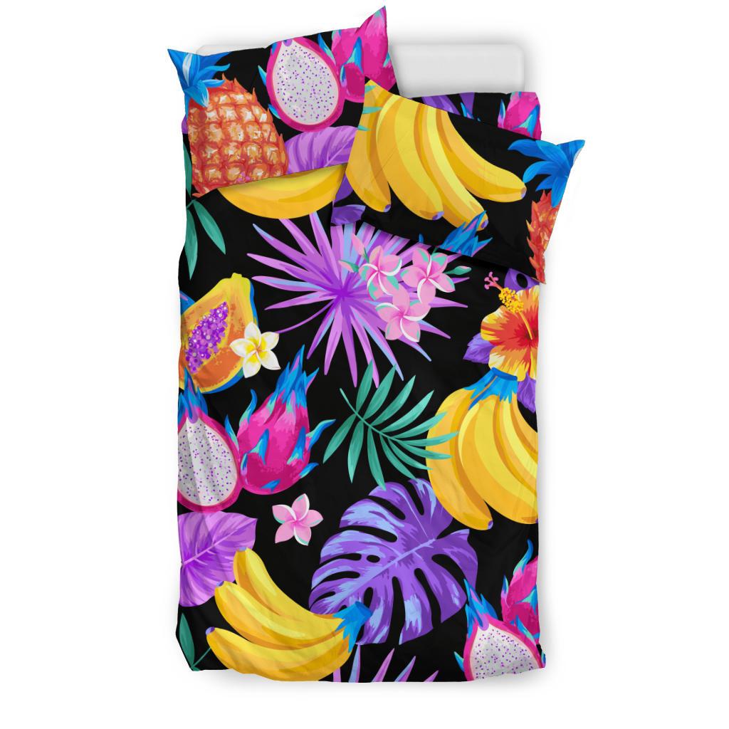 Palm Leaves Fruit Duvet Cover Set - Polynesian Pride