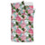 Hawaiian Pink Monstera And Green Tropical Leaves Pattern Polynesian Bedding Set - Polynesian Pride