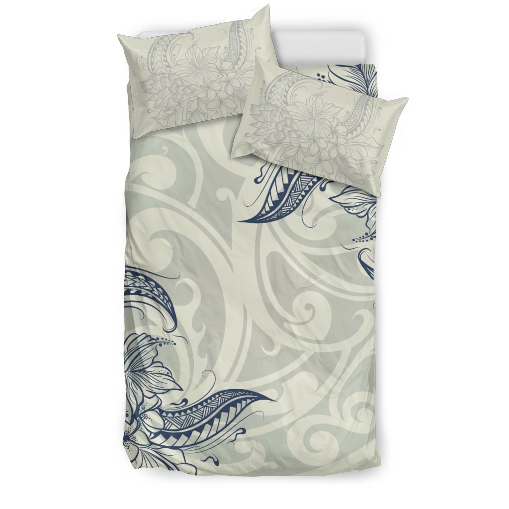 Hawaiian Hibiscus Plumeria Polynesian Bedding Set - Polynesian Pride