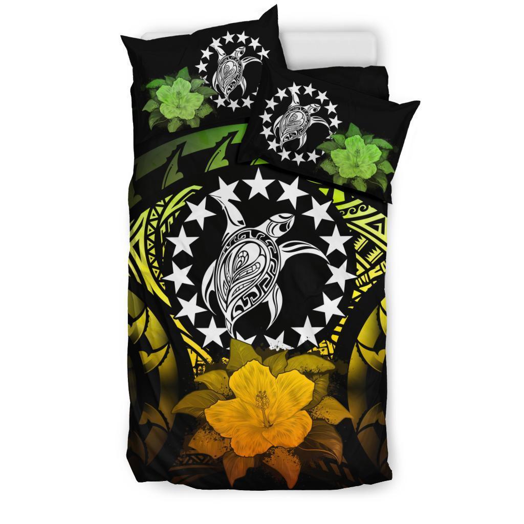 Cook Islands Reggae Hibiscus Bedding Set - Polynesian Pride