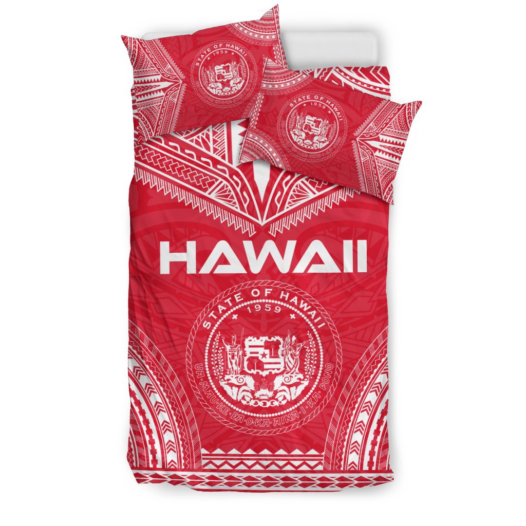 Hawaii Flag Polynesian Chief Duvet Cover Set - Polynesian Pride