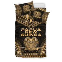 Papua New Guinea Polynesian Chief Duvet Cover Set - Gold Version - Polynesian Pride
