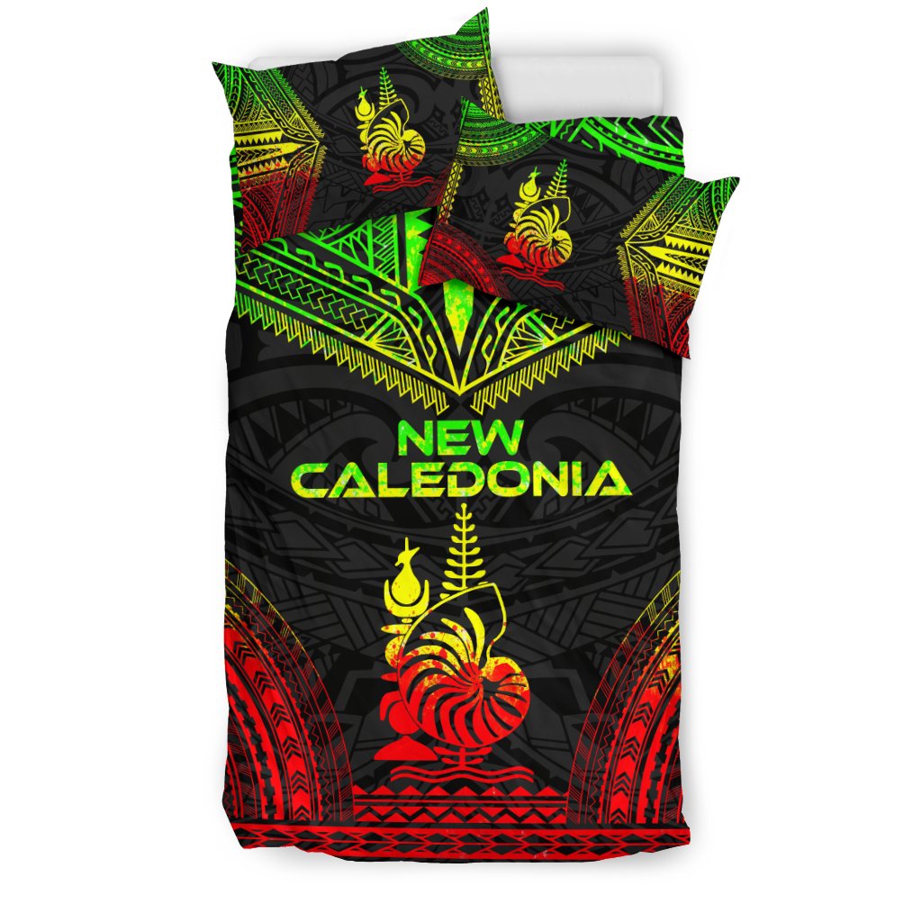 New Caledonia Polynesian Chief Duvet Cover Set - Reggae Version - Polynesian Pride