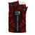 Cook Islands Duvet Cover Set - Polynesian Tattoo Red - Polynesian Pride