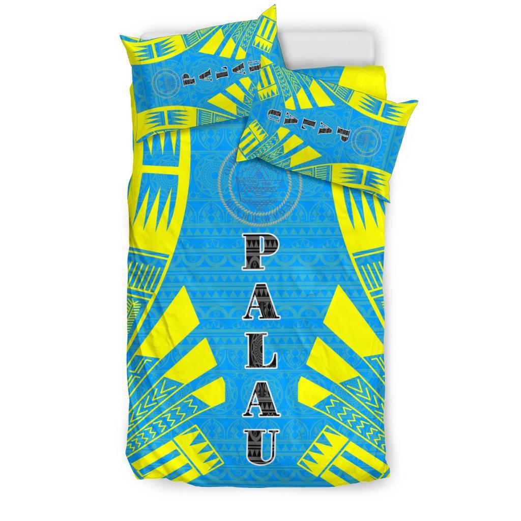 Palau Duvet Cover Set - Polynesian Tattoo Flag - Polynesian Pride
