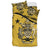 Solomon Island Duvet Cover Set - Flag & Coat Of Arms Yellow - Polynesian Pride