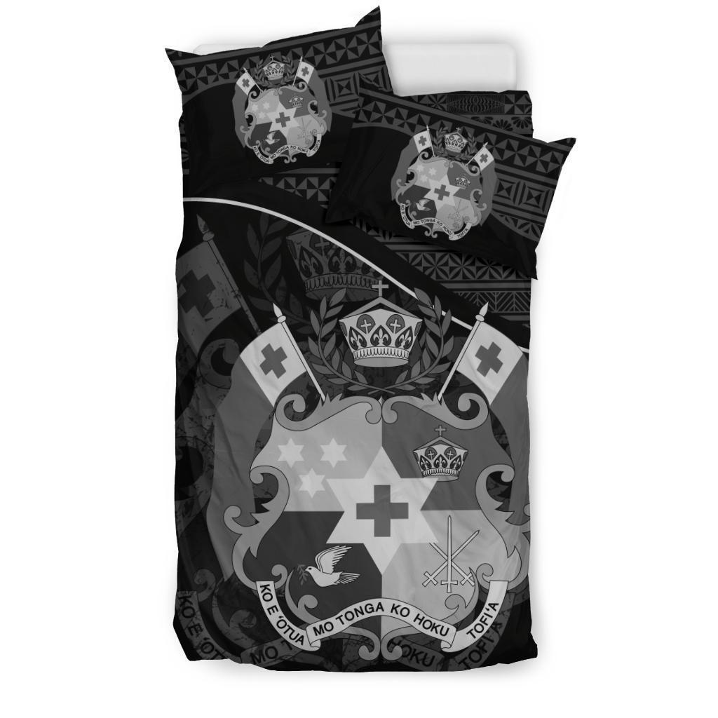 Polynesian Duvet Cover Set - Tonga Bedding Set Black - Polynesian Pride