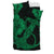 Hawaiian Anchor Poly Tribal Hibiscus Polynesian Bedding Set Green - Polynesian Pride