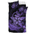 Hawaiian Anchor Plumeria Hamerhead Shark Polynesian Bedding Set - Purple - Polynesian Pride