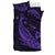 Hawaiian Map Whale Polynesian Bedding Set - Purple - Polynesian Pride