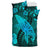 Hawaiian Map Whale Swim Hibiscus Polynesian Bedding Set - Turquoise - Polynesian Pride