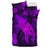 Hawaiian Map Whale Swim Hibiscus Polynesian Bedding Set - Purple - Polynesian Pride