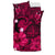 Hawaiian Map Big Turtle Hibiscus Plumeria Tribal Polynesian Bedding Set - Pink - Polynesian Pride